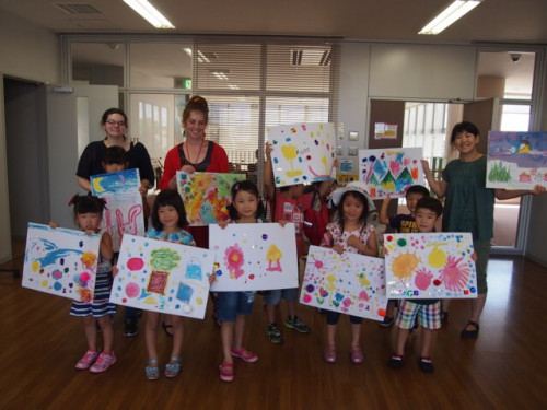 サマースクールのアート作品